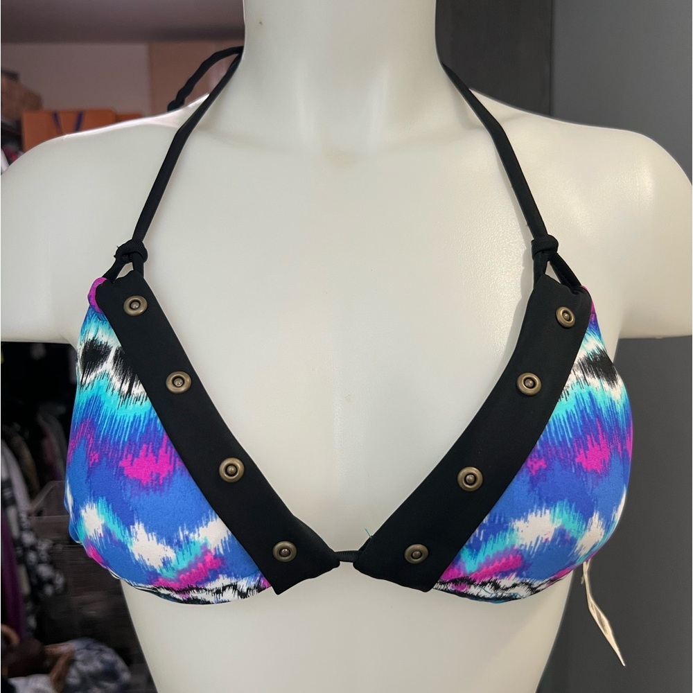 NWT Wet Seal Blue & Purple Bikini Top